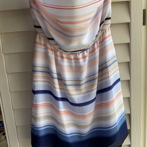 Strapless mini dress